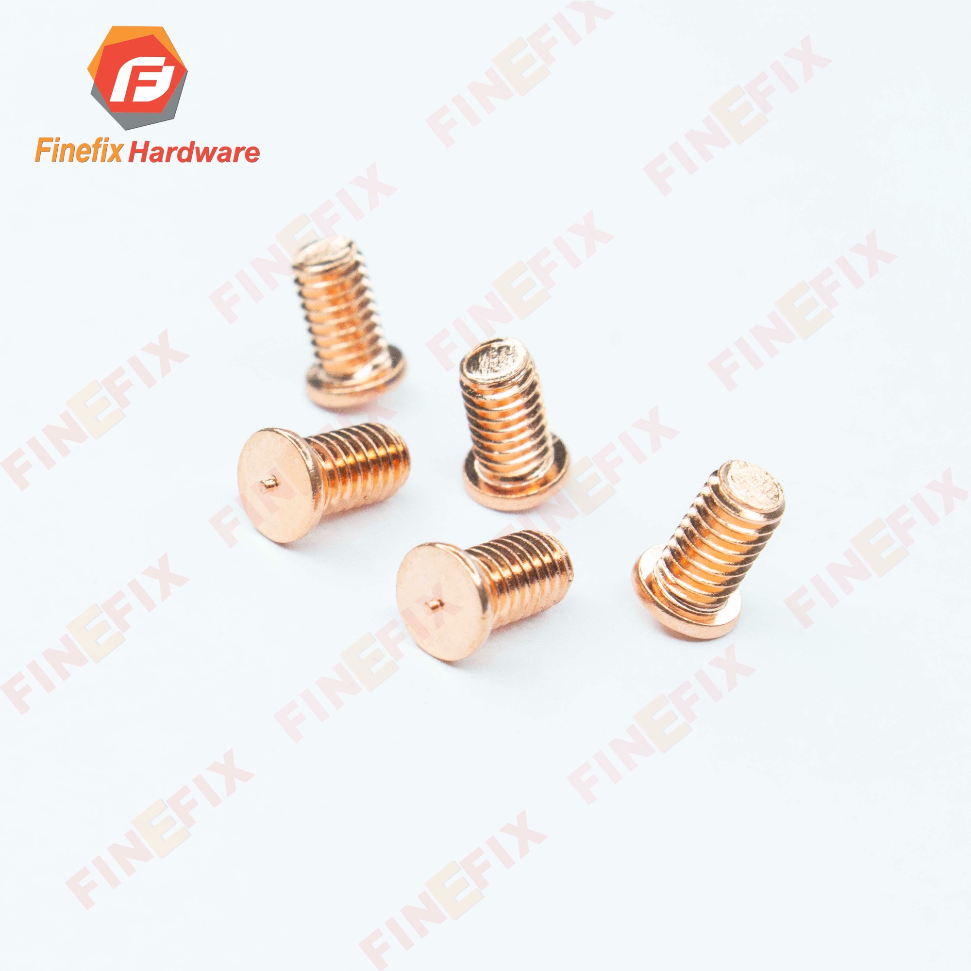 Spot Weld Flat Head Brass Machine Screw