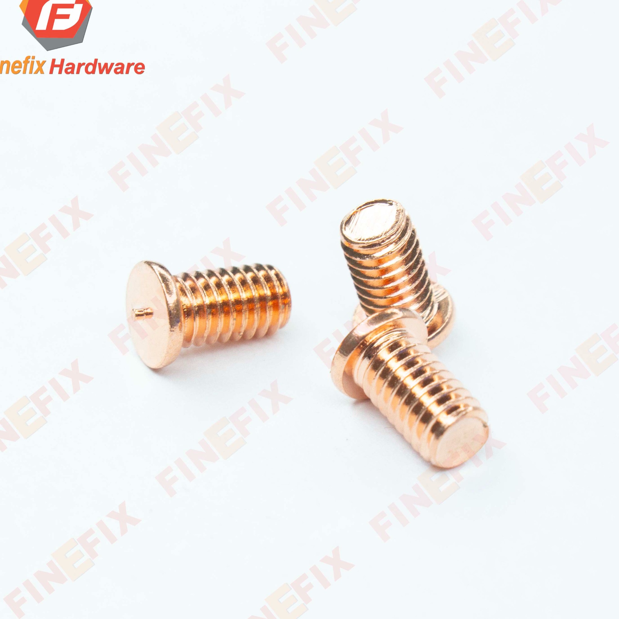 Spot Weld Flat Head Brass Machine Screw