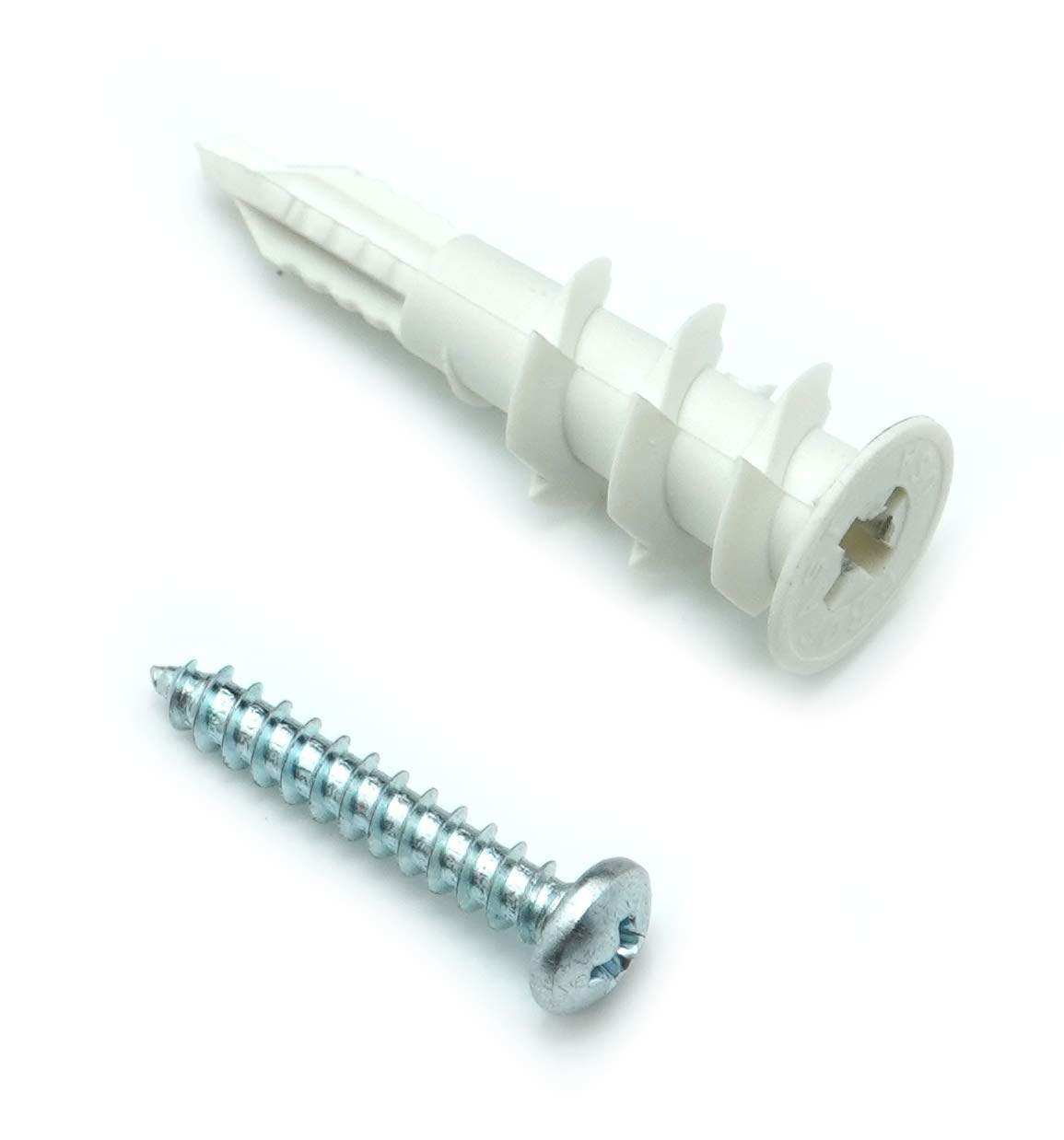 Nylon Anchors With 8 x1 1/4 Pan Head Screws Kit (25PCS)